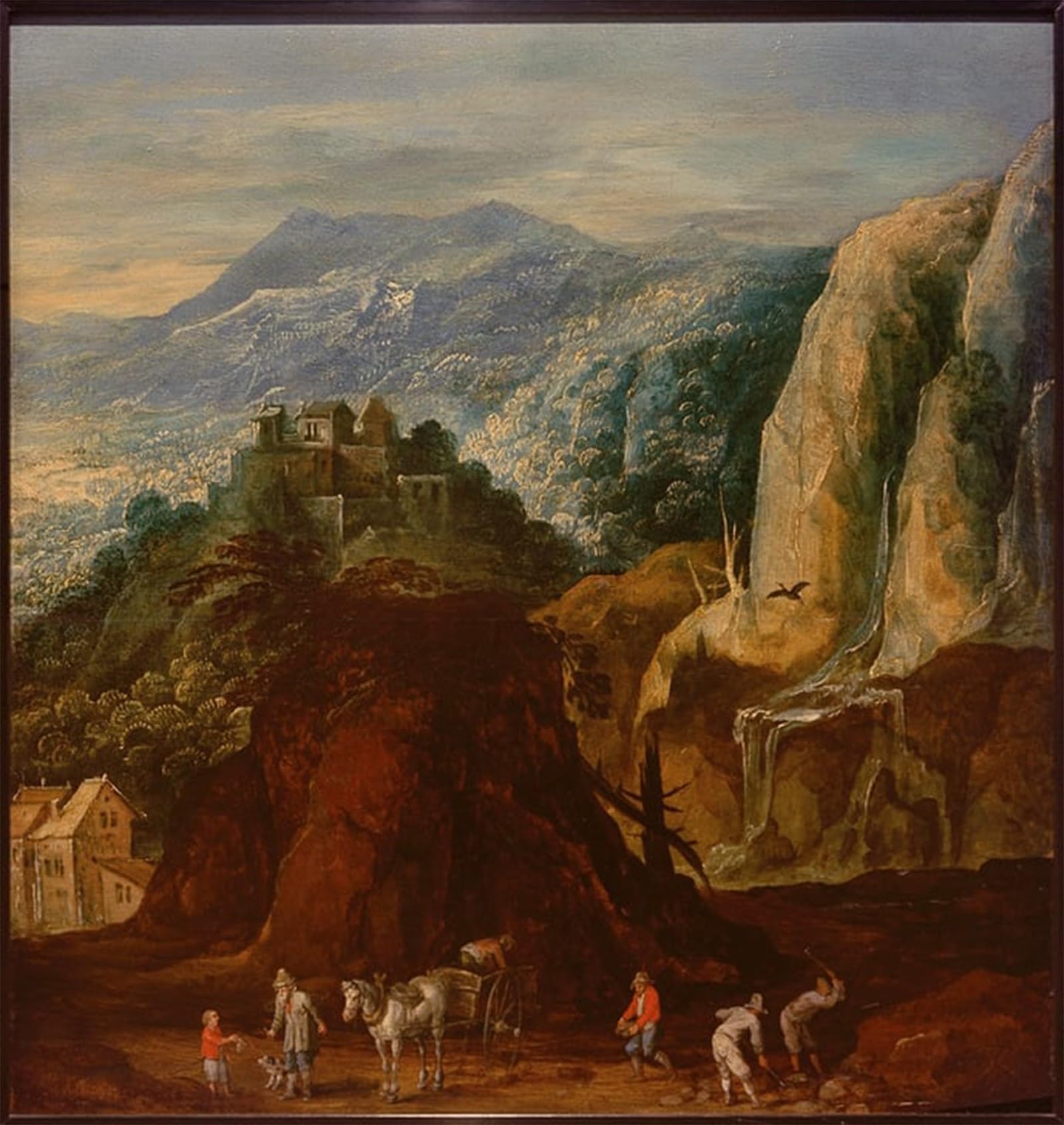 POSTERIIk Vintage Art Print Images Pictures Print Landscape with Staffage by Joos or Josse De Momper Modern Colour Posters for Office Home Decor 60x90cm