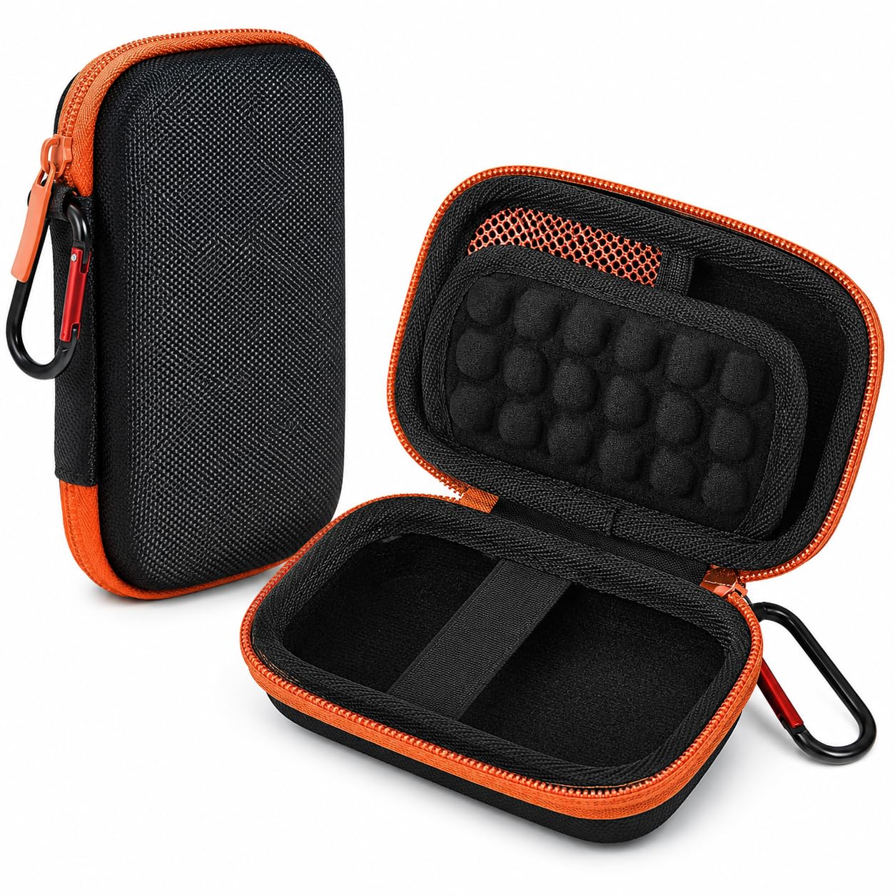 External SSD Carrying Case Compatible with SanDisk Extreme Portable SSD 250GB/500GB/1TB/2TB/4TB & Extreme PRO 1TB/2TB, Hard EVA Protective Travel Storage Bag with Cable Pocket, Orange (Case Only)-image-23
