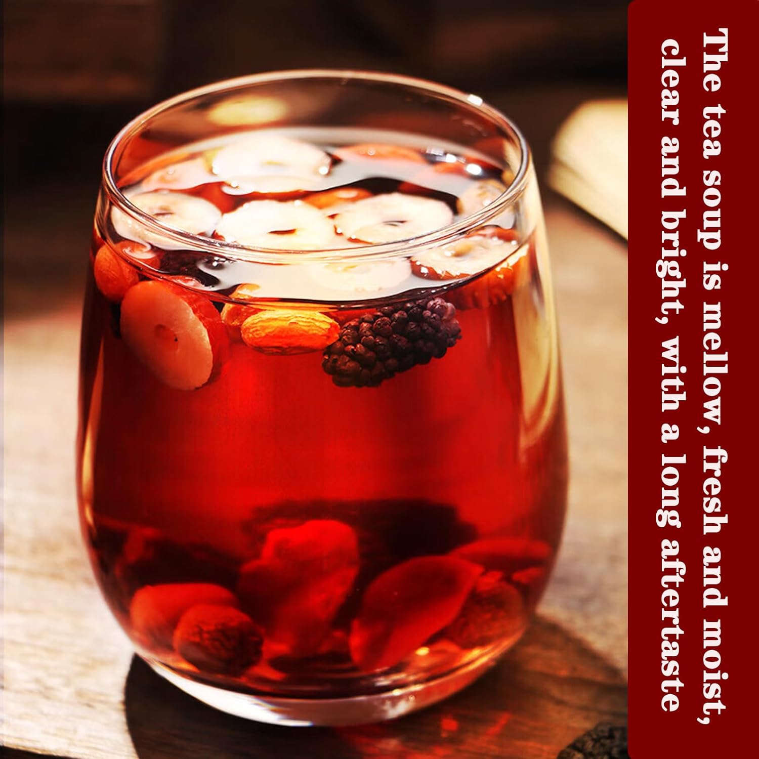 Ginseng Five Treasures Tea 10.6oz/300g Wubao Men's KIdney Tea Formula Ginseng Five Treasure Men’s Maca Men's Energy Husband Huangjing, Mulberry, Goji berries, Red Jujubes 人参五宝茶 补肾茶...