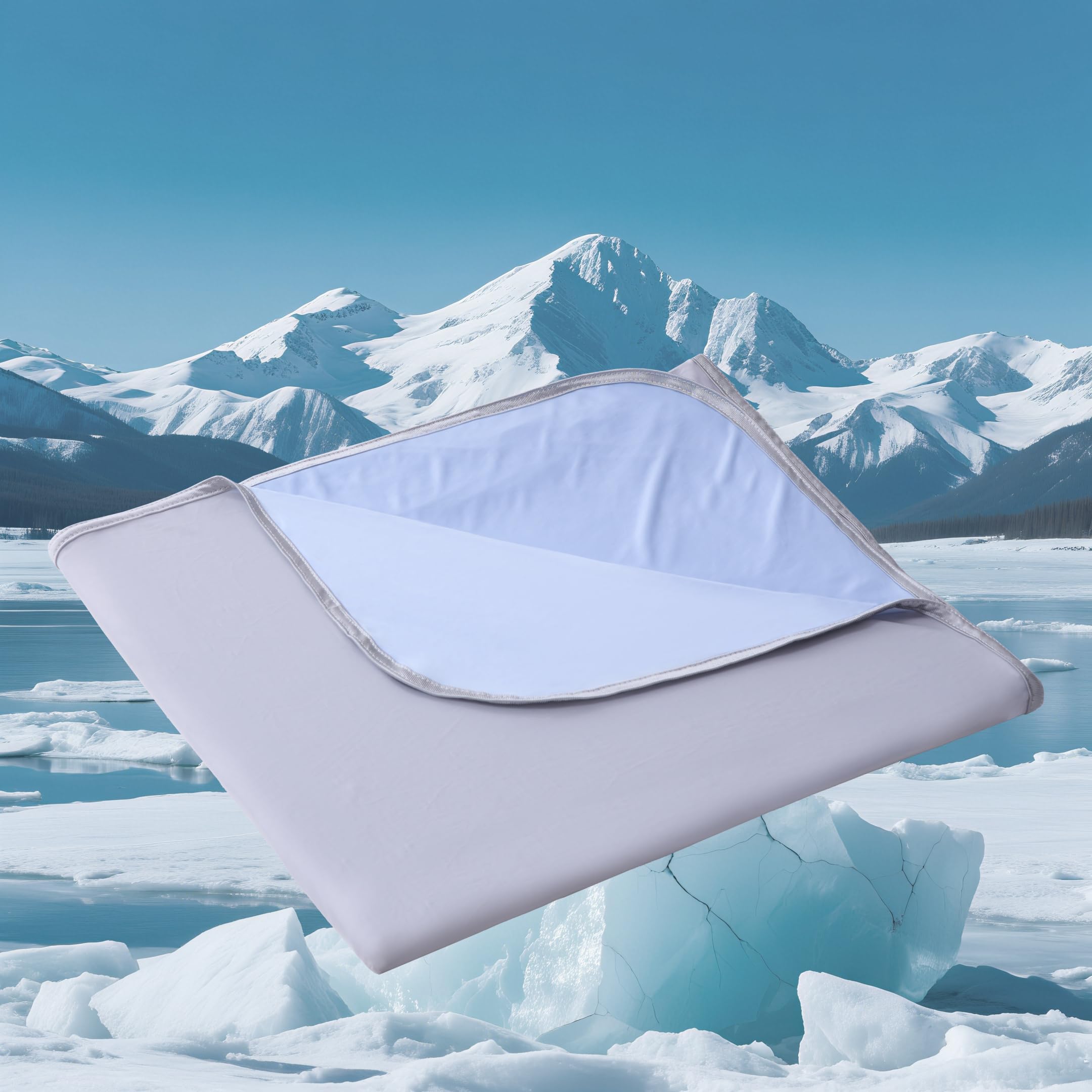Hapiclody Cooling Blanket 150x200cm for Hot Sleepers & Night Sweats, Double-Sided Arc-Chil...