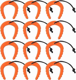 12 Pack irst Responder Door Stops, Door Stopper for Law Enforcement with Nylon Cord, First Responder Door Stopper for Police Firefighter Emergency Medical Services (Orange)