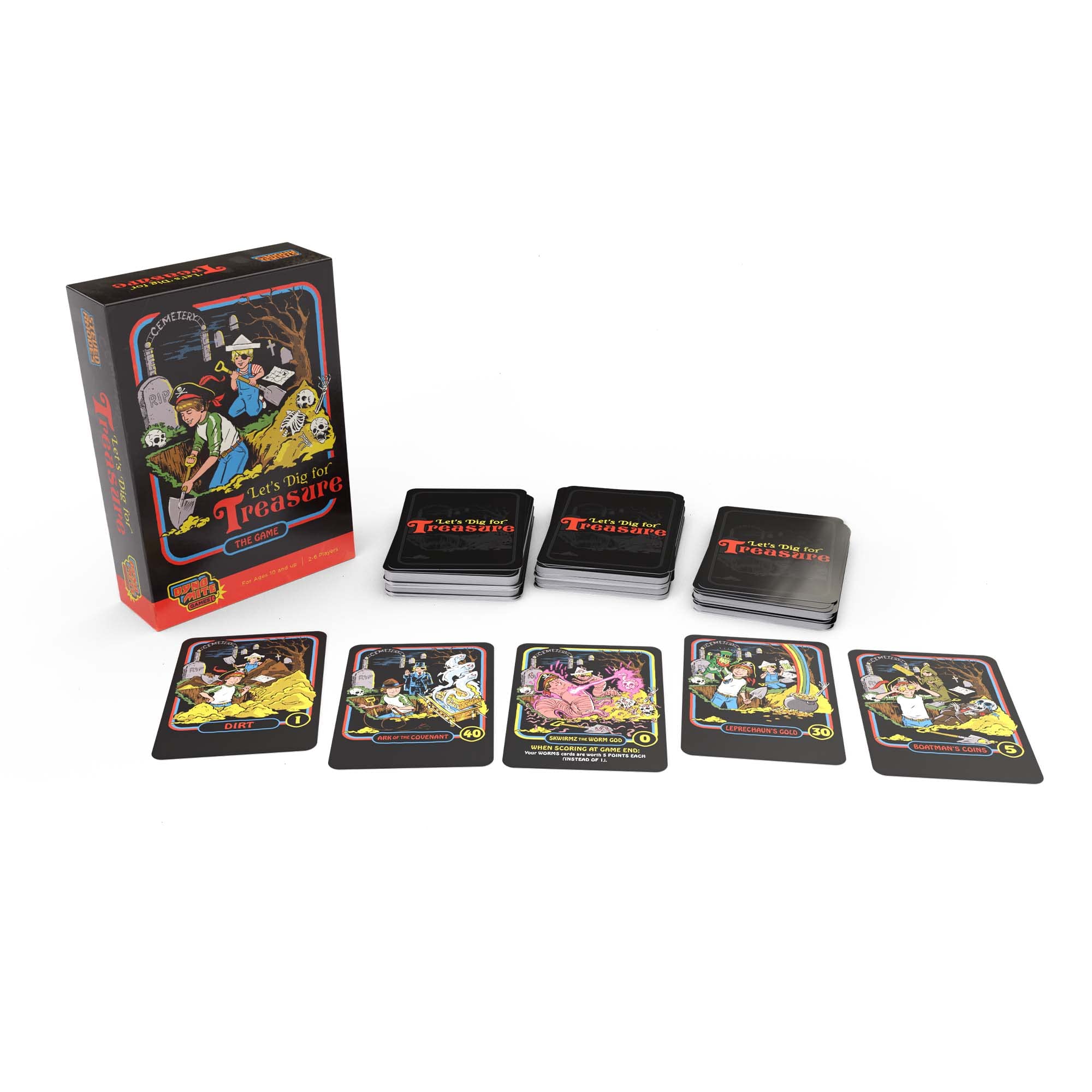 Amazon.com: Cryptozoic Entertainment Let's Dig for Treasure - Push-Your-Luck  Card Game - 2-5 Players - Steven Rhodes Artwork - Dynomite Games : Toys &  Games