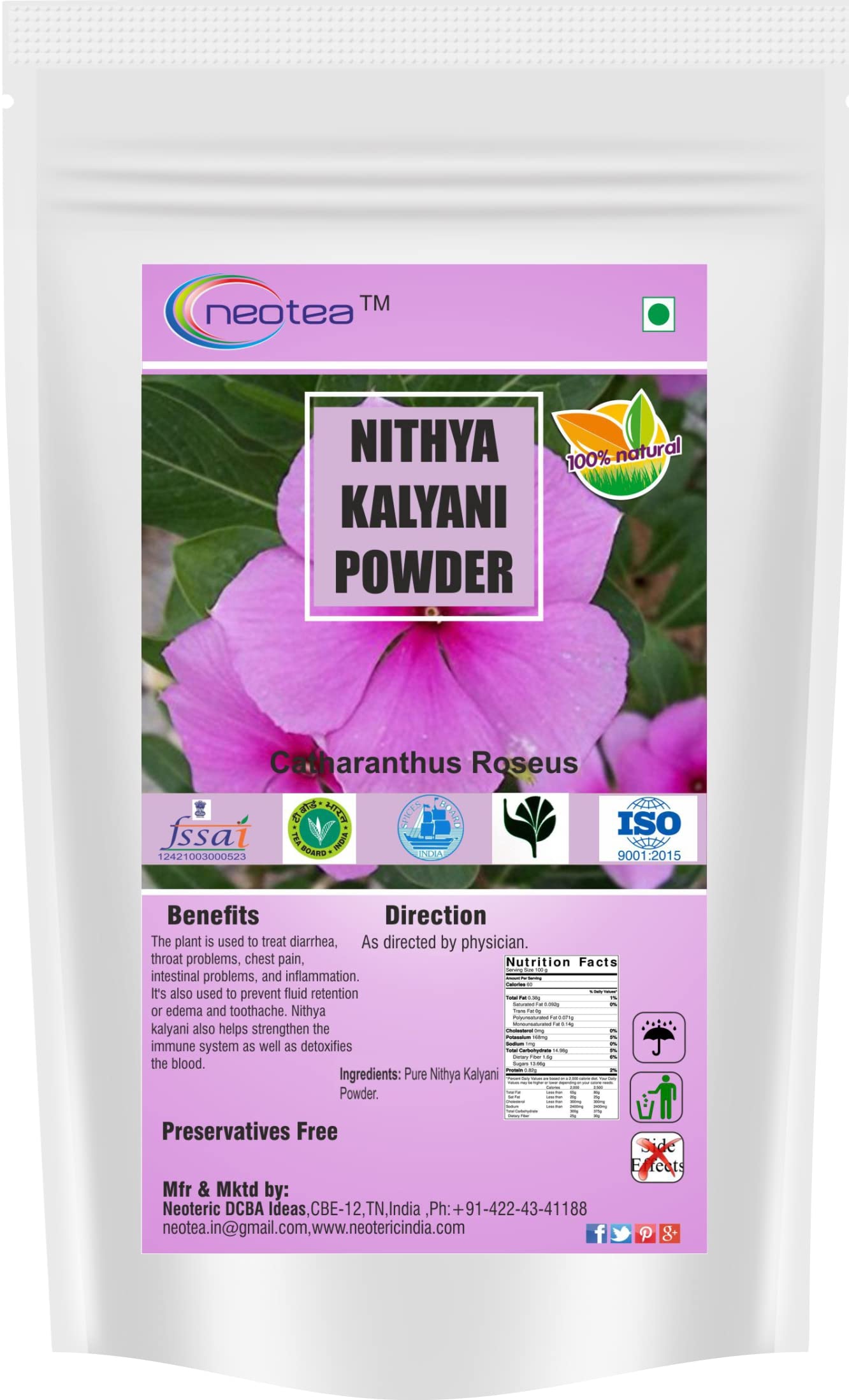 neotea Nithya Kalyani Powder (500g)