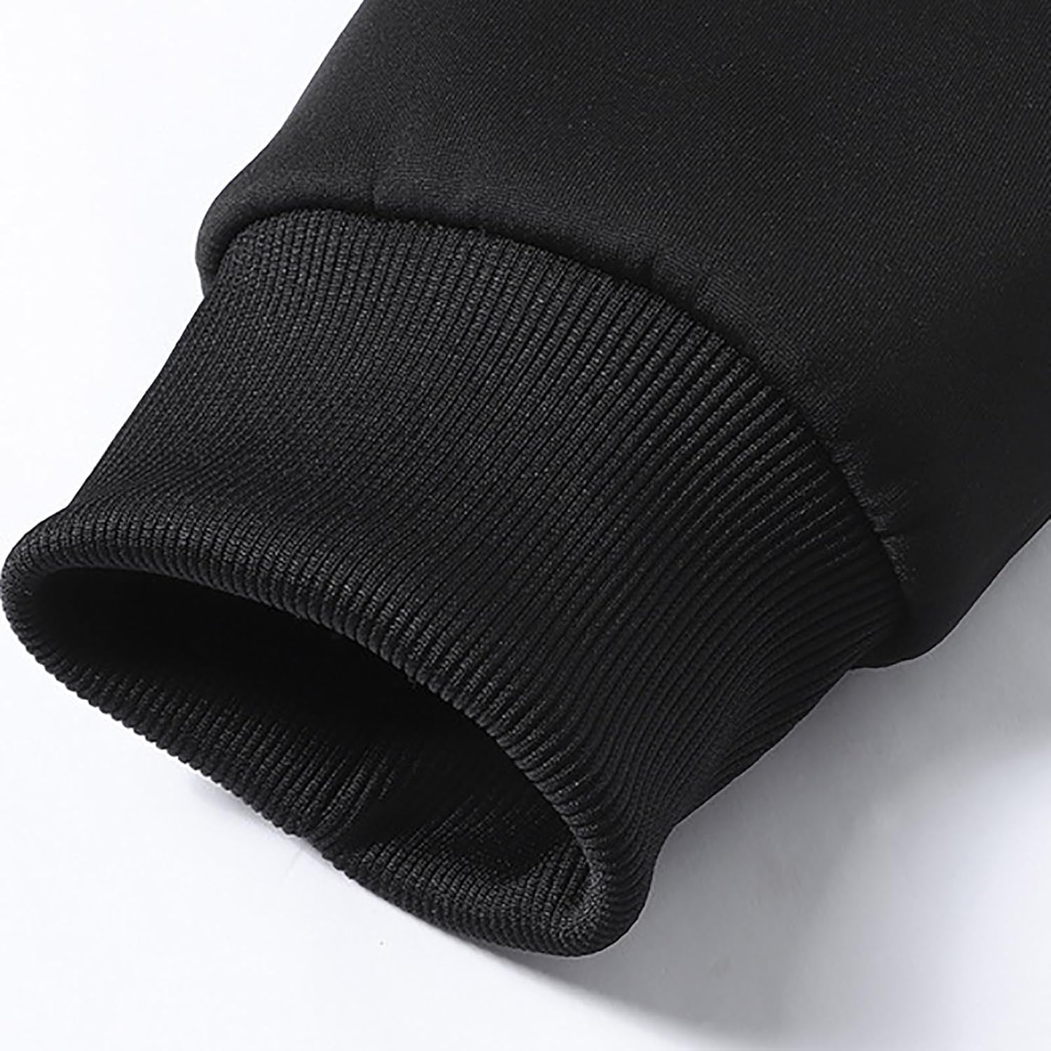 Men's Sherpa Lined Sweatsuit 2-Piece Set Thermal Pullover Hoodie and Joggers Winter Warm Tracksuit Fleece Outfit