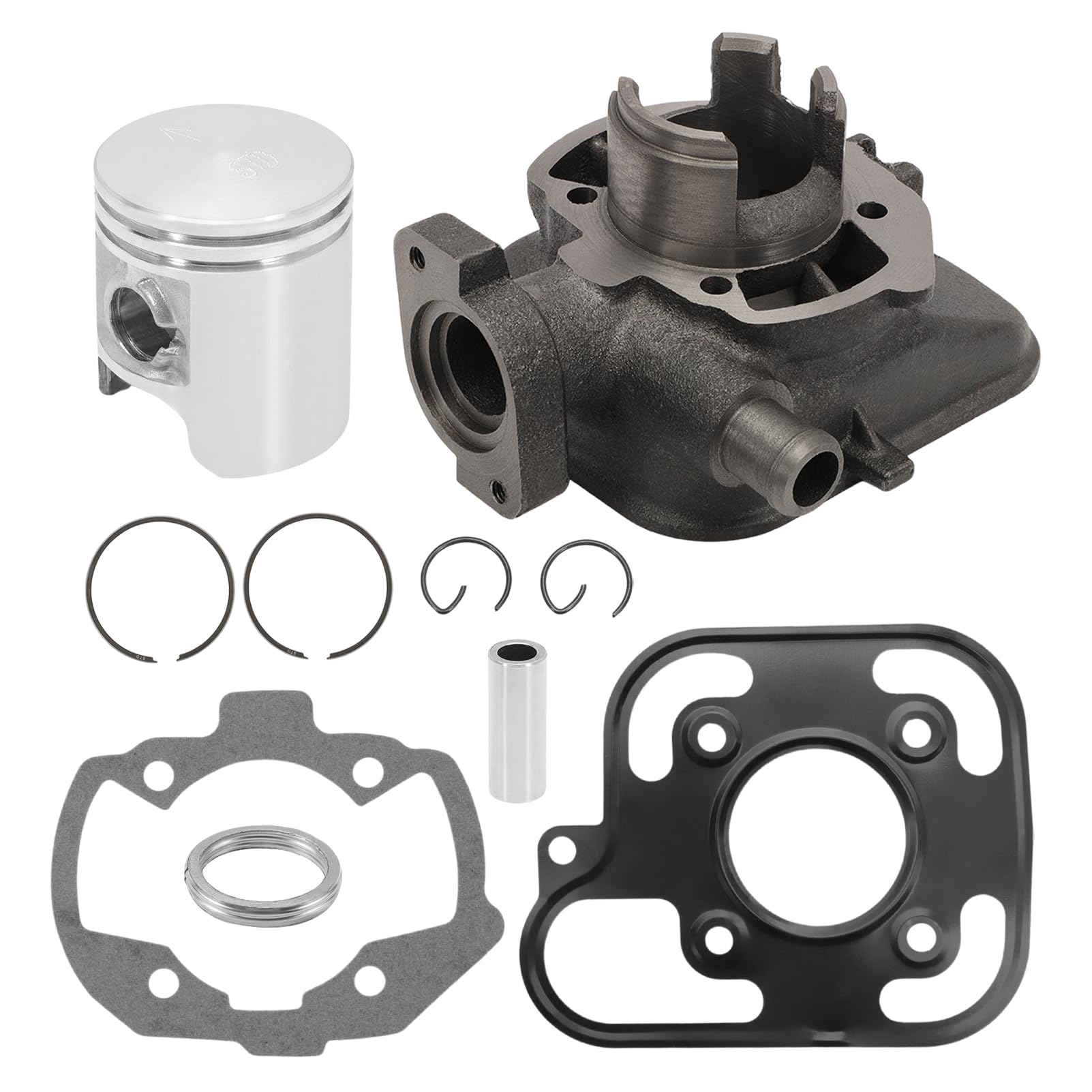 50ccm Zylinder Kit mit Kolben Kompatibel mit Speedfight 3 LC DD 2009-2015,Jet Force 2003-2015,Ludix Blaster 2 2005-2012