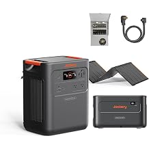 Jackery HomePower 3600 Pro Max Portable Power Station with Extra Battery, 500W Solar Panel, MTS & 40A Charging Cable, 4000W 120V/240V AC Output, 3584Wh LFP, Expandable to 21kWh, Essential Backup