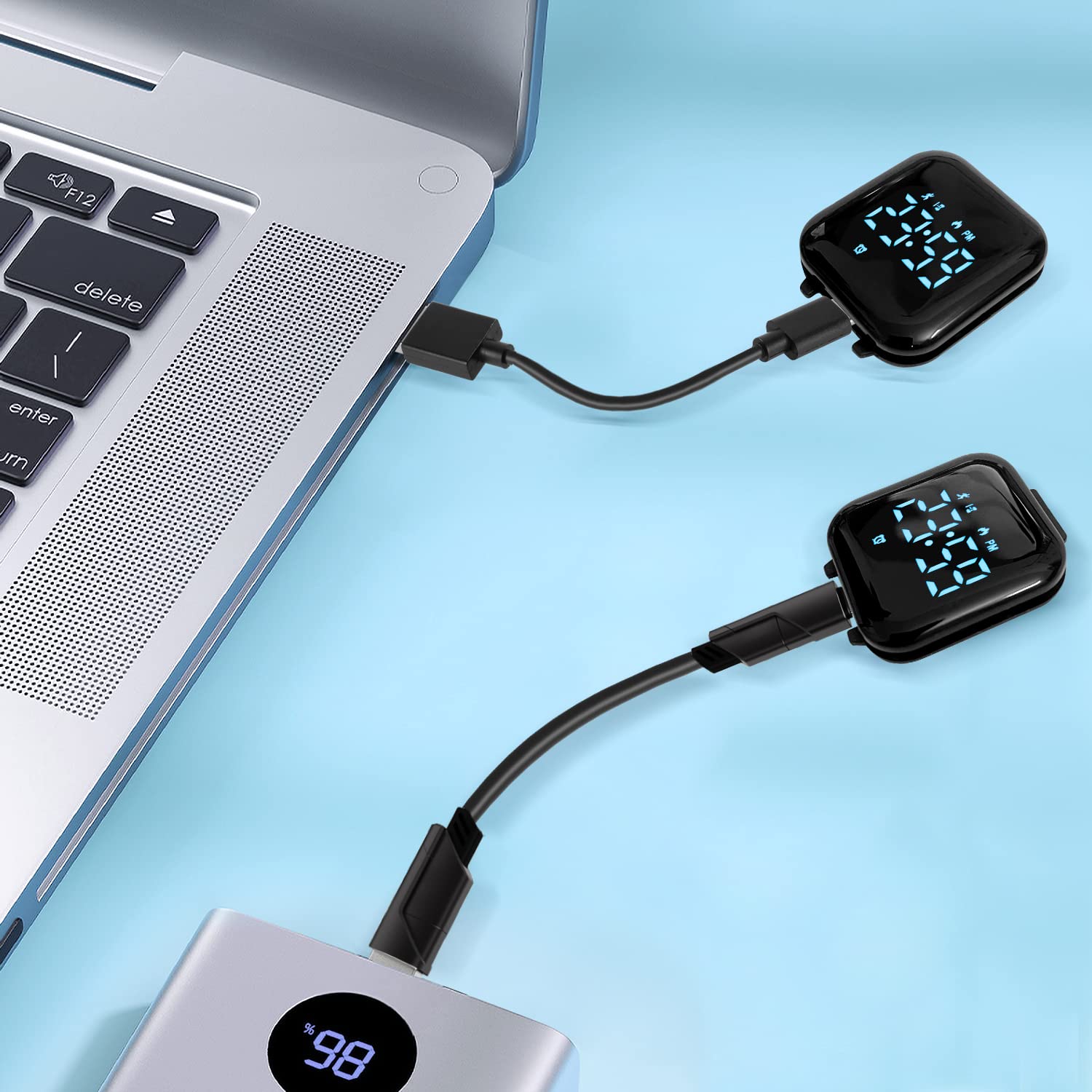 NN BEN NEVIS Reloj digital para niños y niñas, reloj deportivo con rastreador de fitness, reloj despertador, cronómetro, sin aplicación y resistente al agua, reloj para niños de 5 a 12 años,