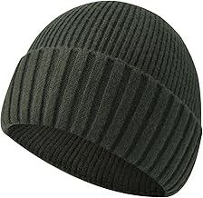 Beanie Hat,Stretchy Soft Knitted Cuffed Winter Warm Classic Thermal Skullcap Fisherman for Men and Women Unisex