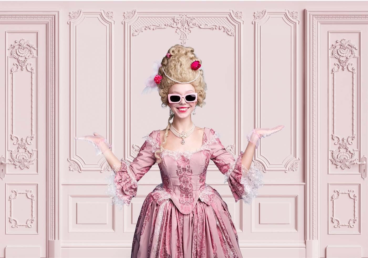 Light Pink Empty Room Wall Photography Backdrop Classic Interior Wedding Photo Background Girls Birthday Baby Shower Party Decorations Photoshoot Props 7x5ft Fabric