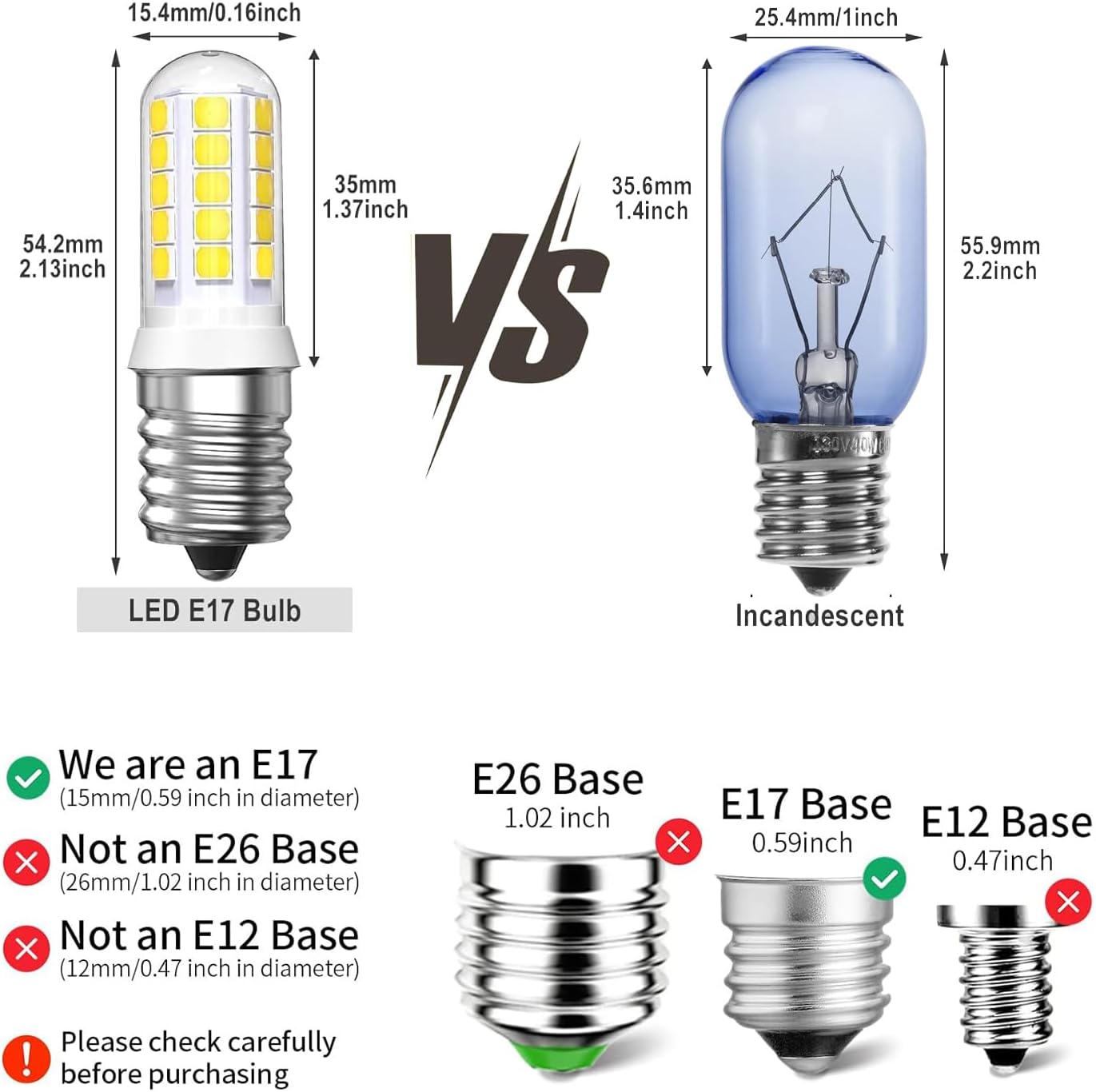 297048600 241552802 Refrigerator Light Bulb 4W 120V 40W Halogen Bulb Equivalent LED Replacement for Frigidaire Kenmore Whirlpool (Daylight White)