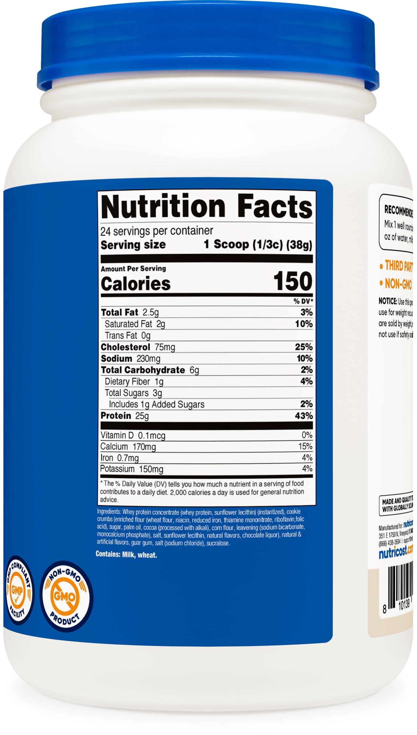 Nutricost Whey Protein Concentrate Powder (Cookies N Cream) 2LBS — Amazon image 5