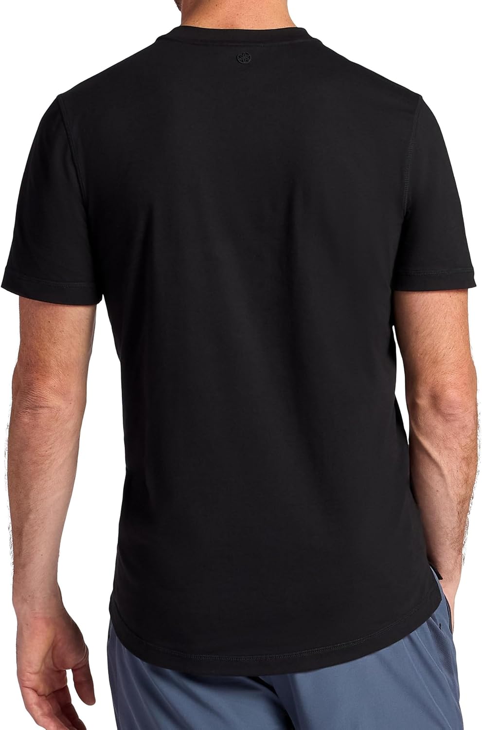 Gaiam Mens Zen Vent Short Sleeve Crewneck T-Shirt, Standard Fit, Stretch Midweight Material - Image 2