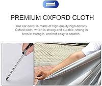 Vista 3 de NJLEPD Car Covers Waterproof Compatible with Dacia Duster Logan MCV Logan MCV Stepway Sandero Sandero Stepway Black car Cover Frost Protection SUV