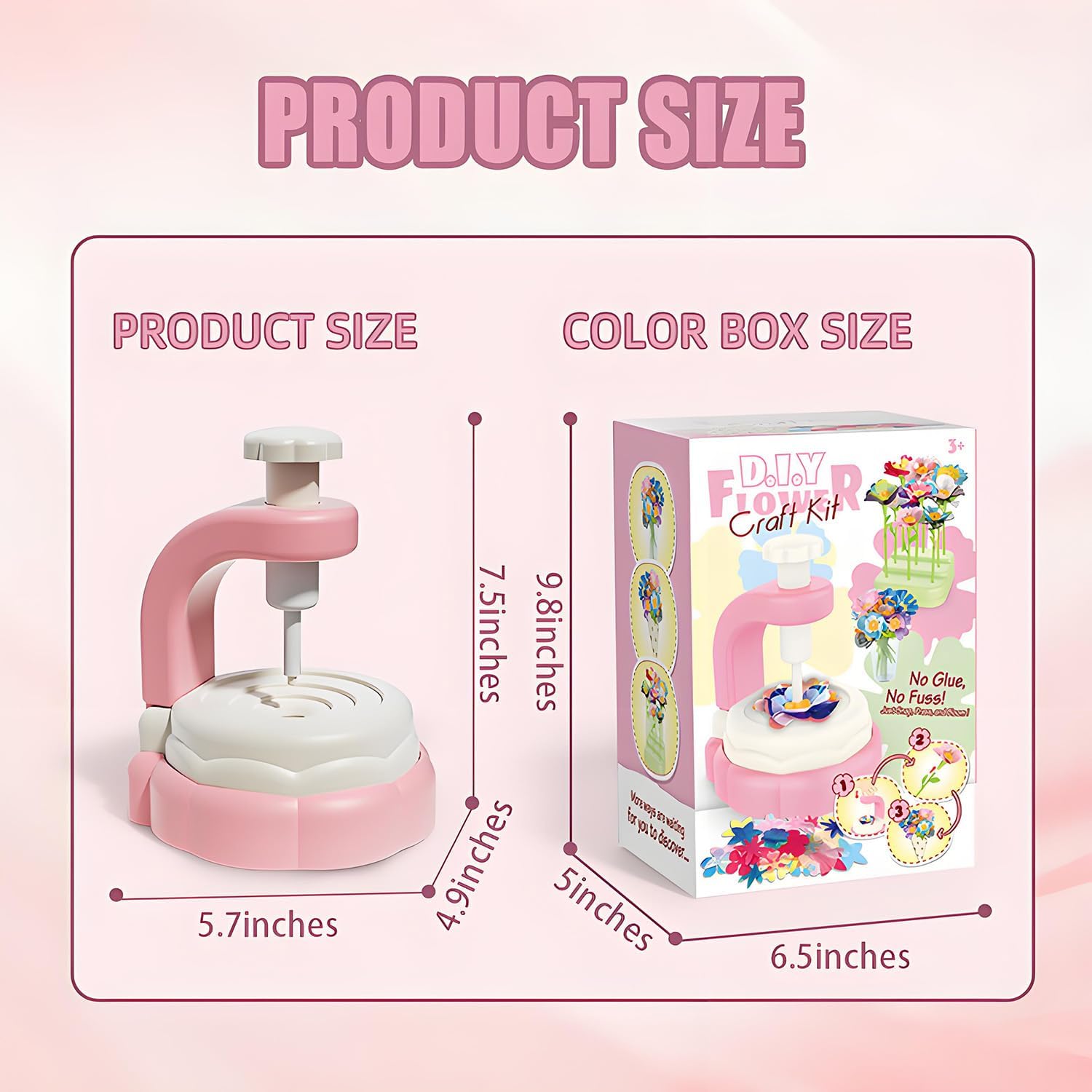 Toys for 4 5 6 7 8 12 Year Old Girl Christmas Birthday Gift Ideas, DIY Flower Bouquet Arts and Crafts Supplies Kit for Kids Learning Activities Ages 4-8-12, Summer Toys Set Toddler - Image 7