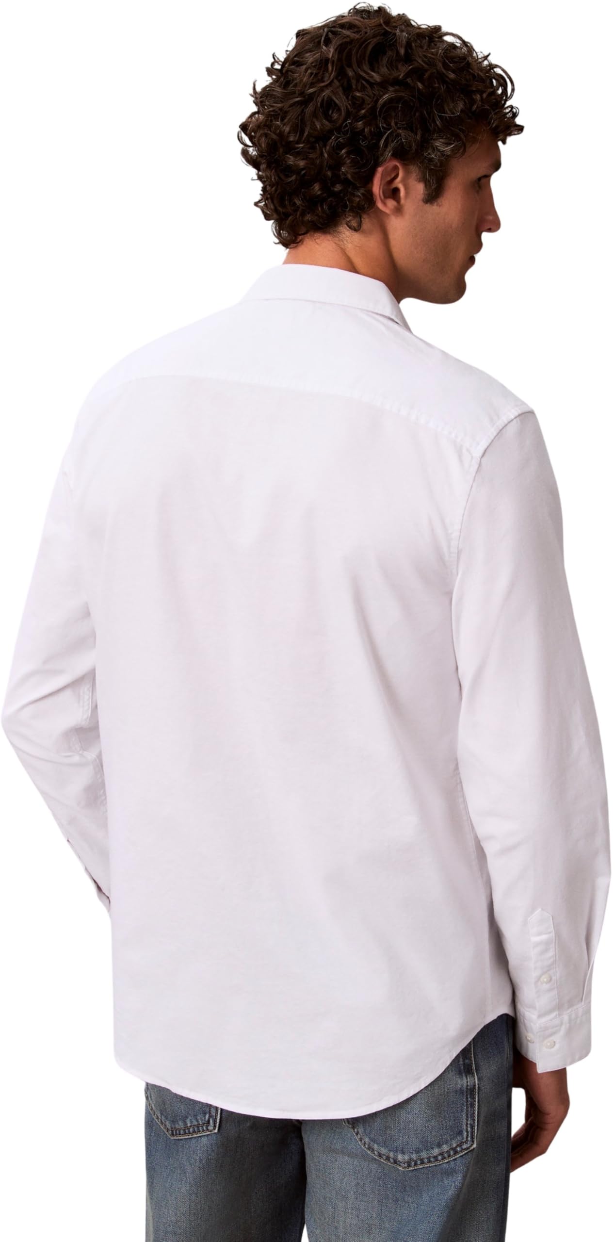 Calvin Klein Uomo Camicia Solid Oxford Classic Shirt Camicia Casual