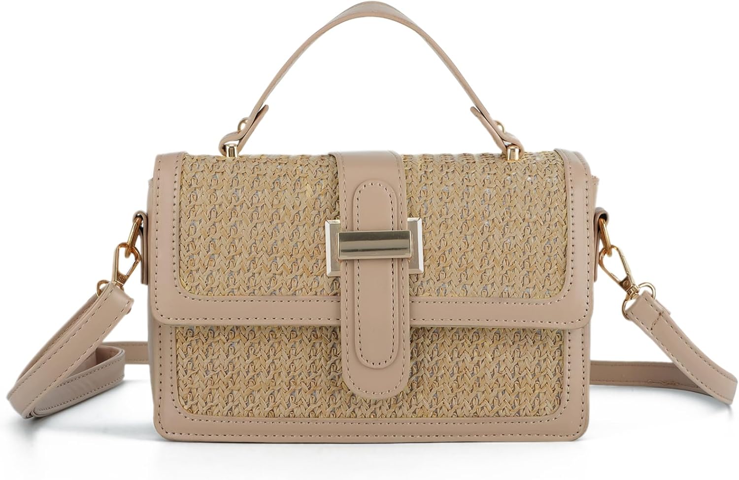 Emprier Summer Straw Crossbody Bags for women Trendy Woven Handbags Straw Clutch purses for Vacation