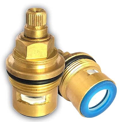 VICTAC Ceramic Disk Fitting Brass FLT Type 28 x 1.5 Spindle Spare Part for Taps Repairing Disc Tap Inner Cartridge Suitable for Jaquar Flt (Florentine) Type Models