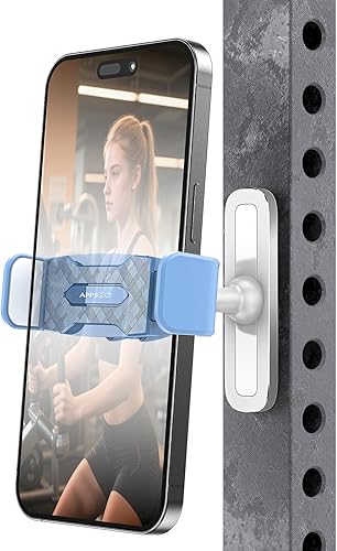 Miniatura 8 de APPS2Car Soporte magnético para teléfono de gimnasio, ajustable 360, compatible con teléfonos inteligentes de 4.7 a 6.5 pulgadas, base y junta
