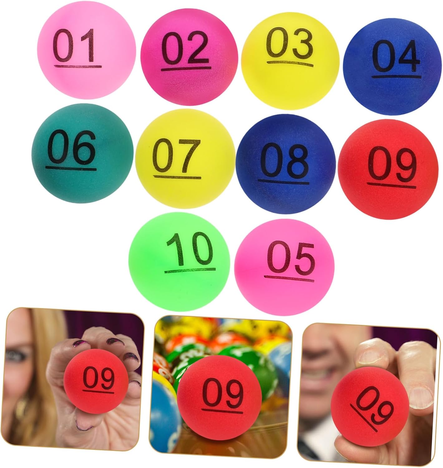 Pcs Seamless Balls Plastic Game Balls Props for Party Activities Raffle