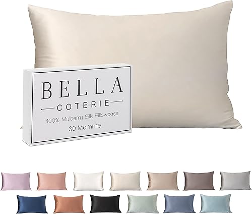 Miniatura 6 de Bella Coterie - Funda de almohada de seda de lujo para cabello y piel, 30 momme, seda de morera 6A 100% pura, súper suave, perfectamente afelpada