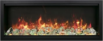 Amantii 42 Extra Tall Clean face Electric Built-in with Black Steel Surround