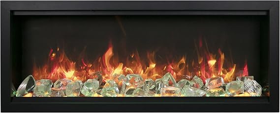 Amantii 42 Extra Tall Clean face Electric Built-in with Black Steel Surround
