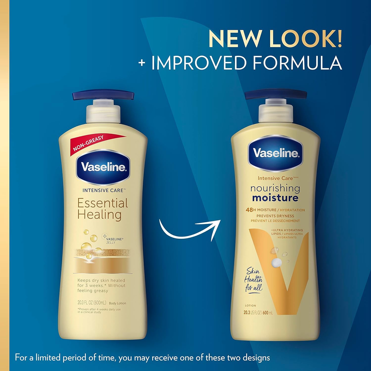 Vaseline Body Lotion Essential Healing 20.3 oz