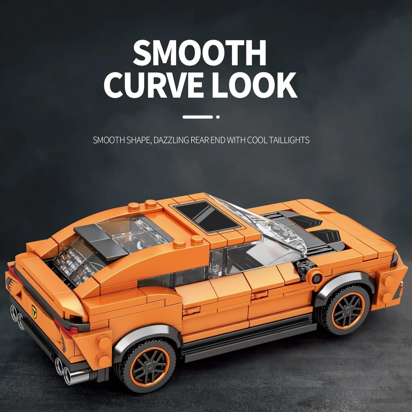 Rear view of the Reobrix 690 Lamborghini Urus model, showing smooth curves and taillights
