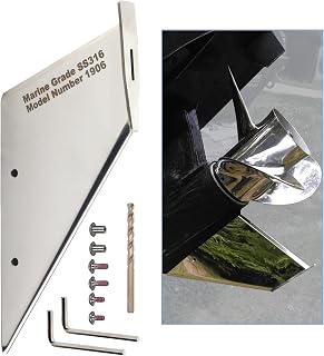 GlückMarine 27071 Boat Skeg Safe Repair Guard Fits Nissan Tohatsu Honda Force Marine Outboard Models Material Stainless Steel