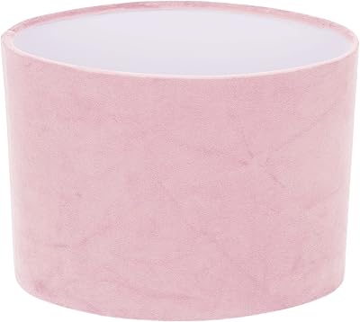 Minkissy Cloth Drum Lampshade Barrel Lampshade Drum Chandelier Lampshade Cloth Lampshade for Table Lamp Floor Light Pink