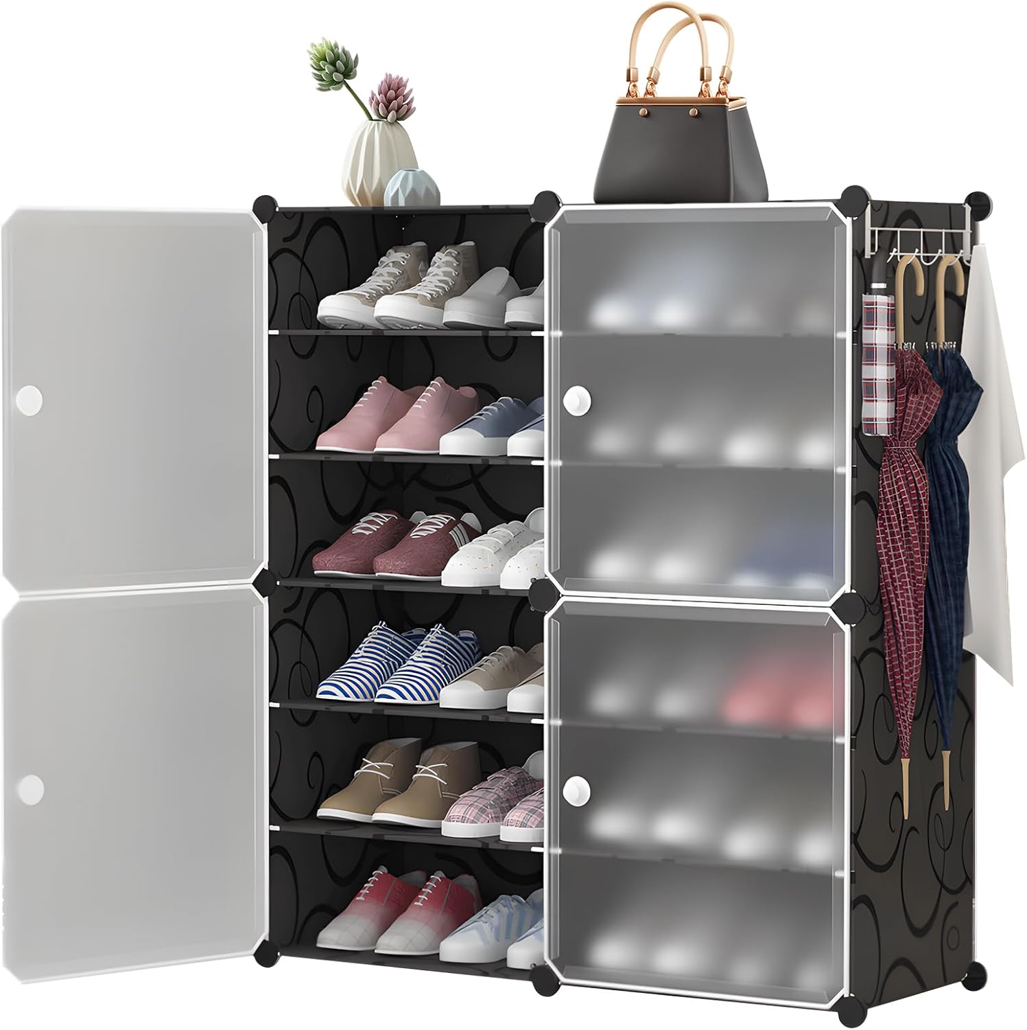 Zapatero con Cubierta, YRBOGJ 2 × 6 Niveles Zapateros, Zapateras