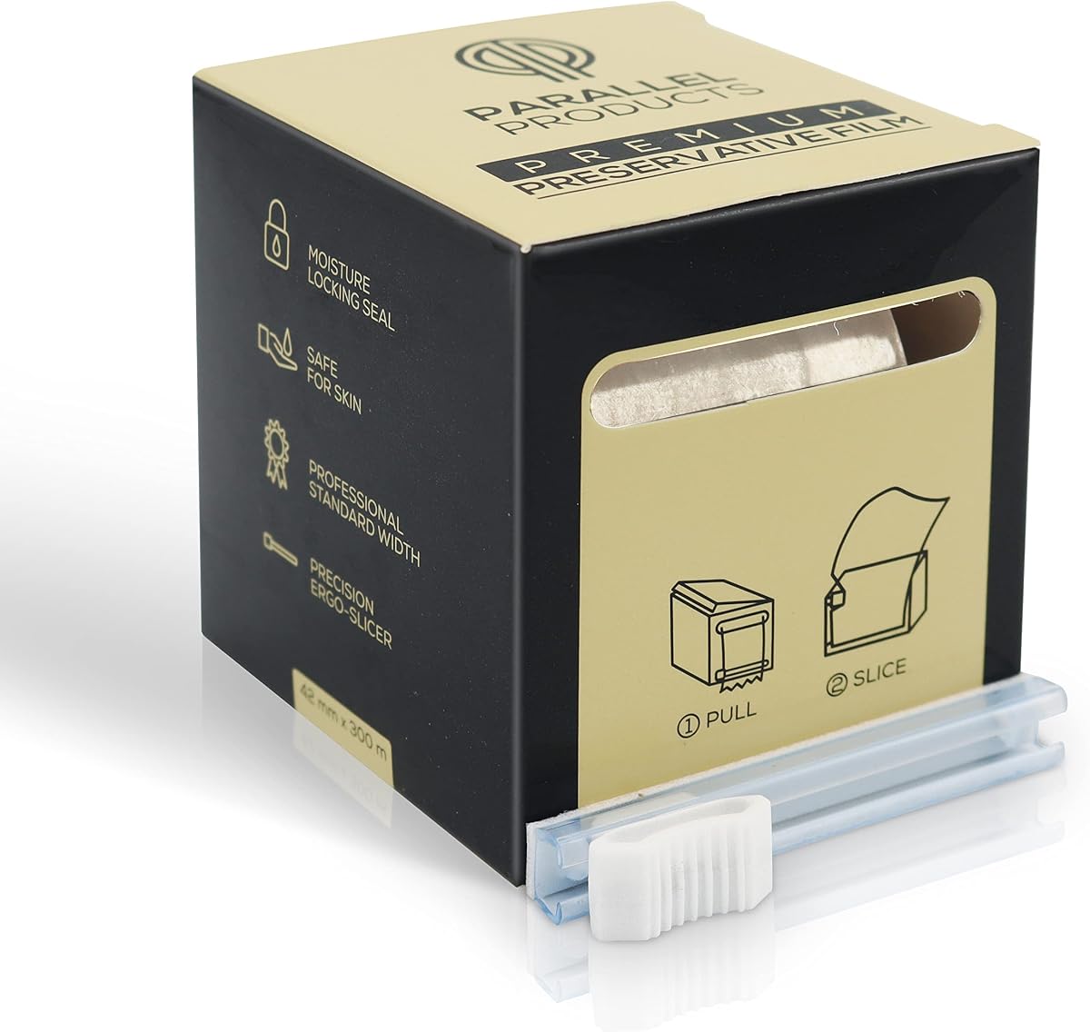 Parallel Products – Premium Preservative Film - Plastic Wrap for Brow and Lash PMU – For Use with Lamination, Microblading or Tint Kit – For use on Eyebrows and Eyelashes – BPA Free – 300 Meters