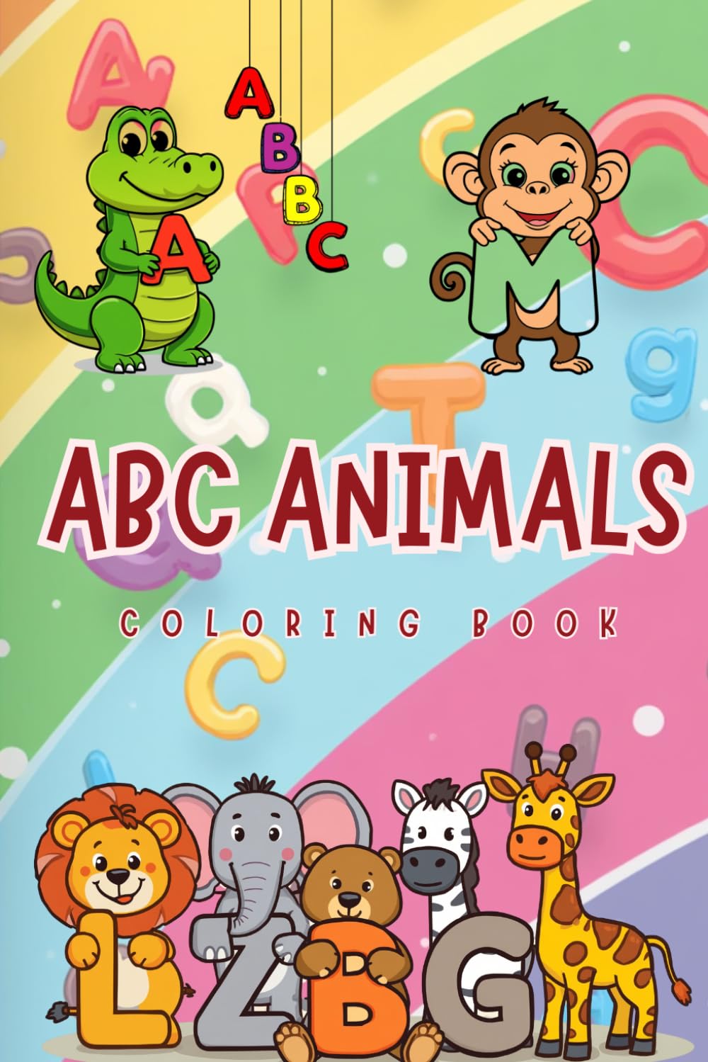 ABC Animal Adventures: A Fun Letter-Learning Coloring Book