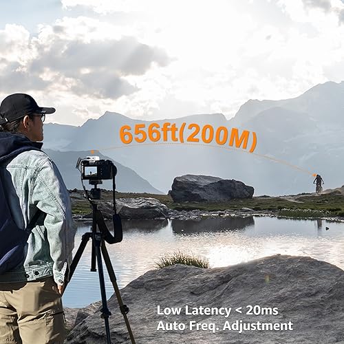 Miniatura 4 de COMICA BoomX-D1 2.4G Micrófono inalámbrico compacto de solapa con 1 transmisor y 1 receptor, micrófono Lav para teléfono inteligente, cámara,