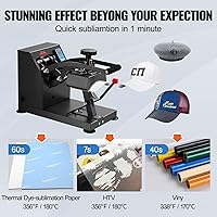 Vista 5 de Happybuy prensa de calor para decorar sombreros y demás.