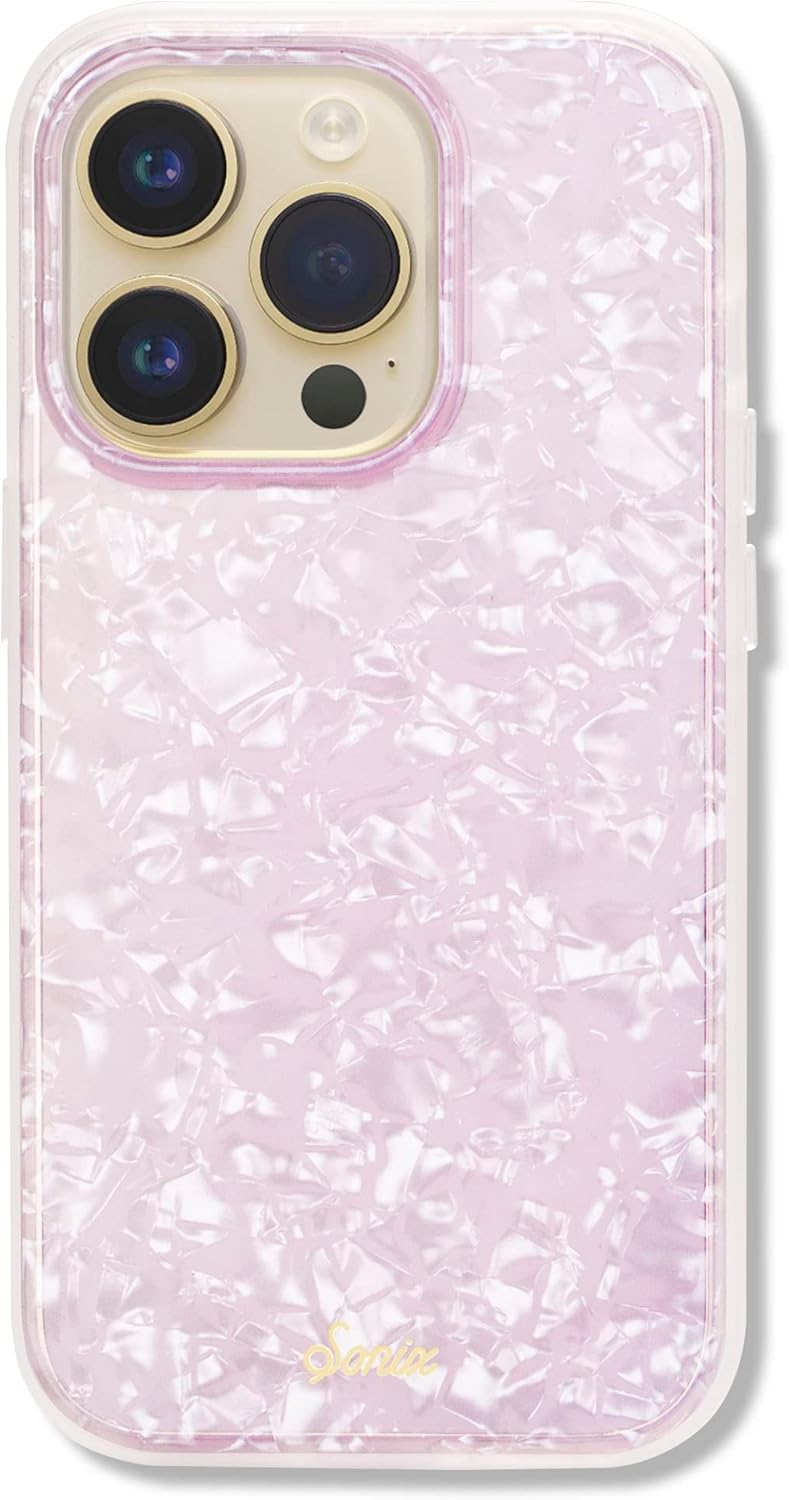 Sonix Case for iPhone 14 Pro | 10ft Drop Tested | Marble Phone Case for Women | Pink Pearl Tort