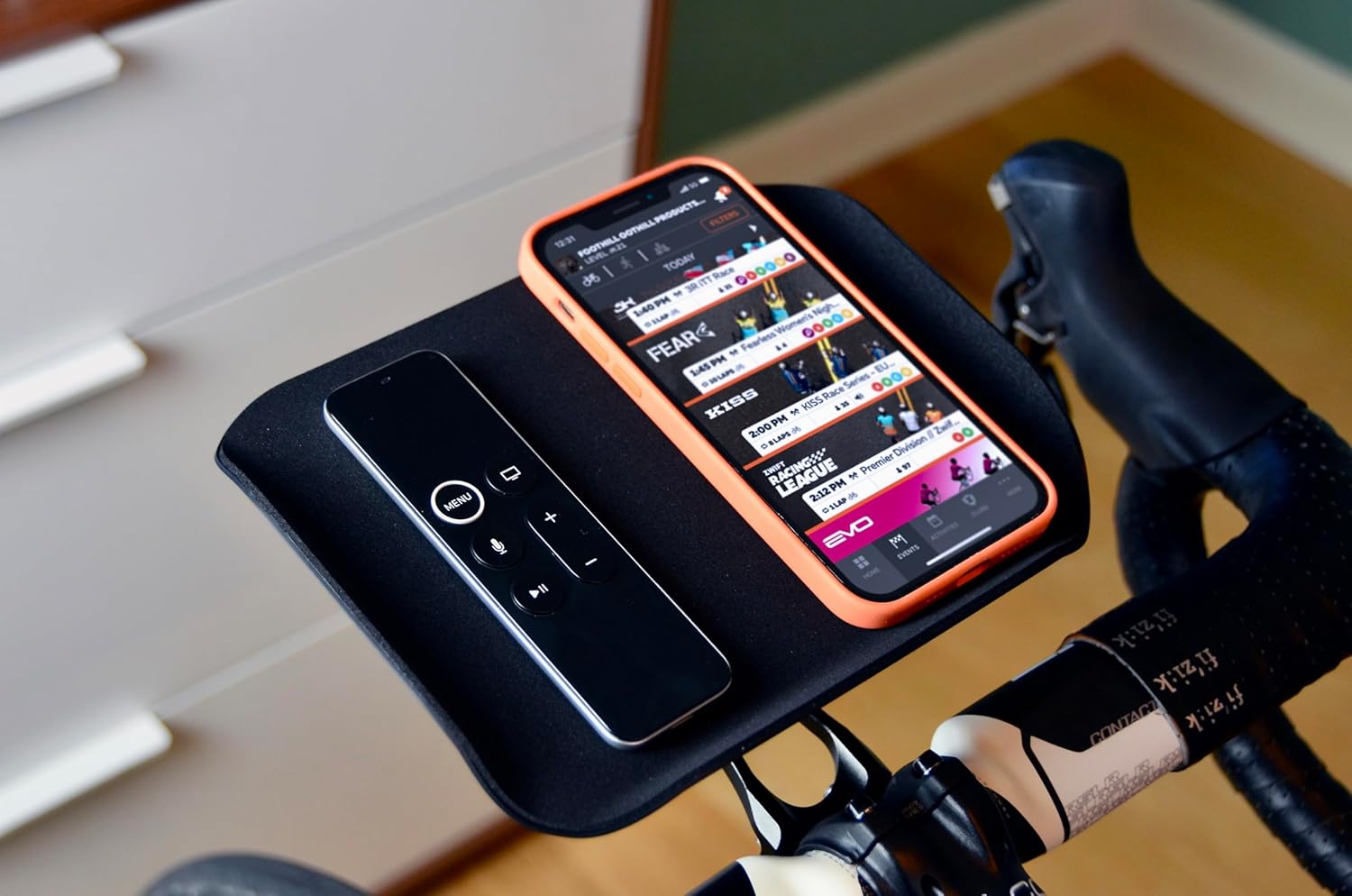 Trainer Tray – Indoor Cycling Tray for Garmin/Wahoo