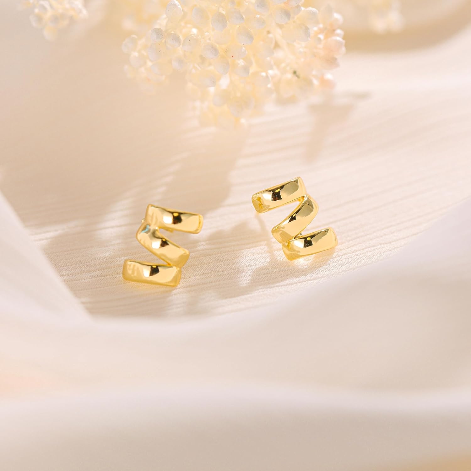 Gold Huggie Earrings for Women-14k Gold/Silver/Rose/Black Plated Heart Hoop Earrings Hypoallergenic Lightweight Hoops Gifts - Image 6