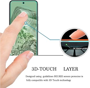 (4 Pack) Designed for Google Pixel 8A 5G Screen Protector Tempered Glass,Touch Sensitive,Case Friendly, 9H Hardness