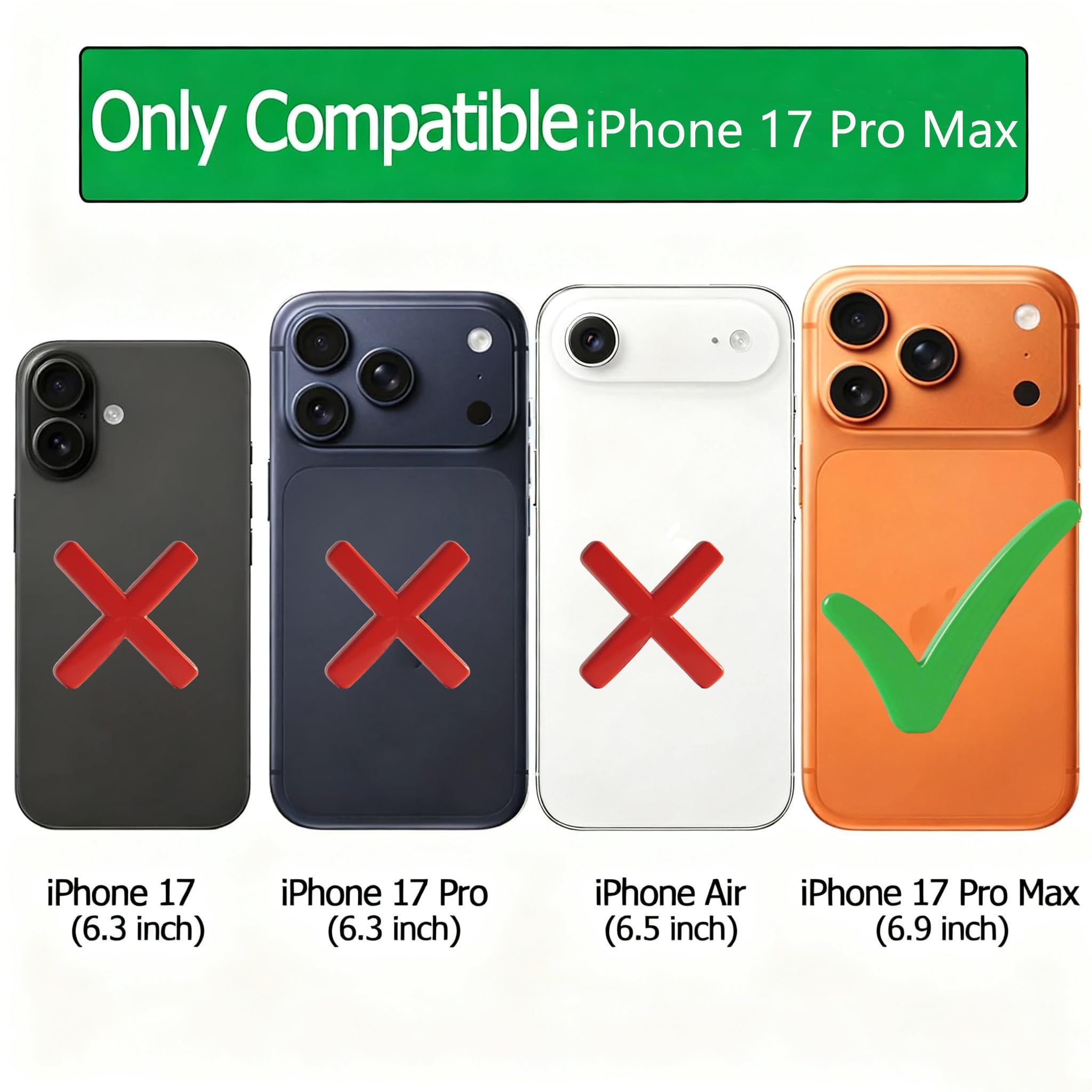 Carcasa de batería para iPhone 17 Pro Max, funda recargable portátil para teléfono, batería externa portátil 10000mAh, funda protectora con cargador externo, negro