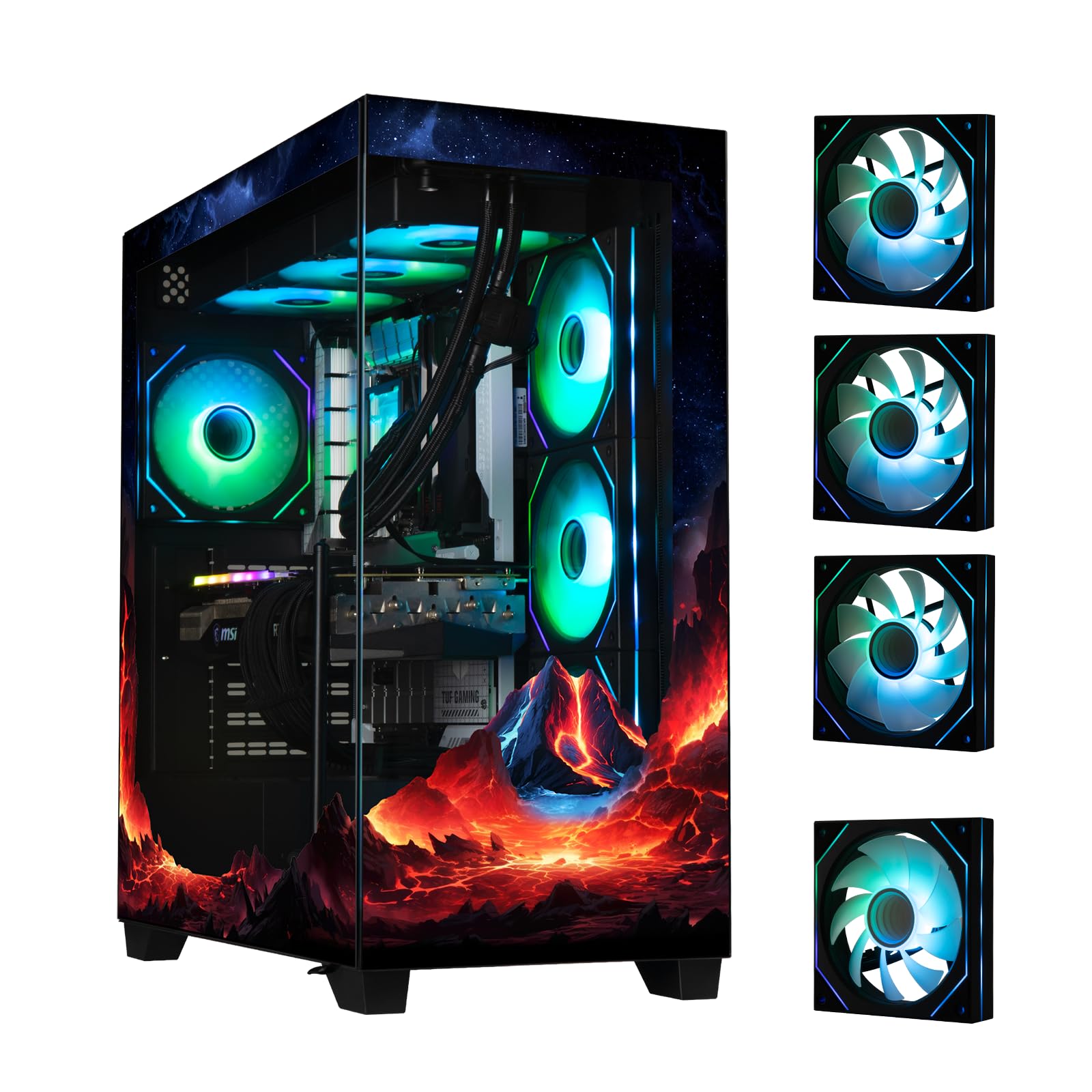 Custodia per PC Medio Torre BITFENIX CETO Premium Edition Volcano (nero)