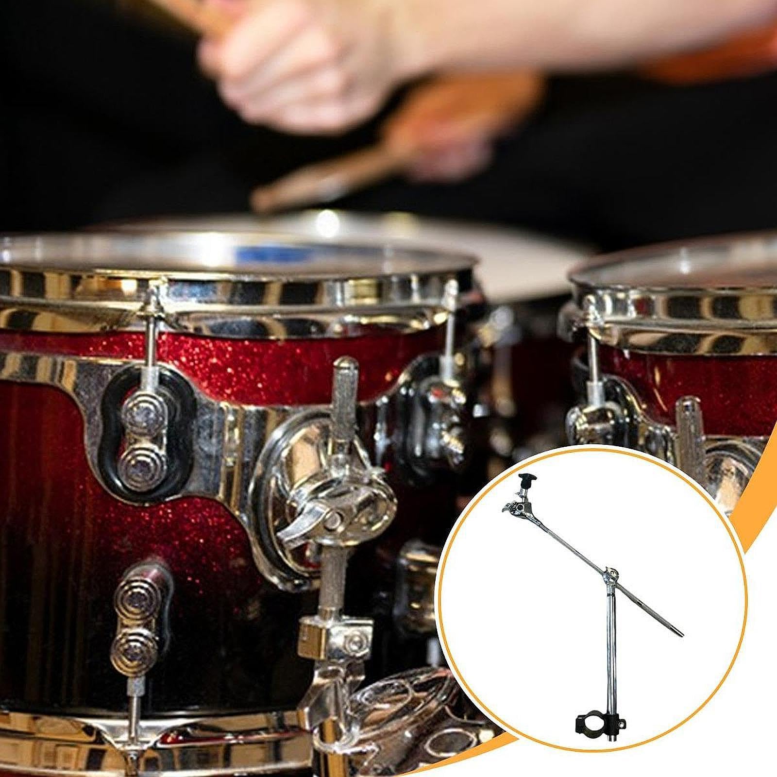 Hardware Cymbal Hardware Duty Asta Regolabile Altezza E Braccio di Estensione Angolare