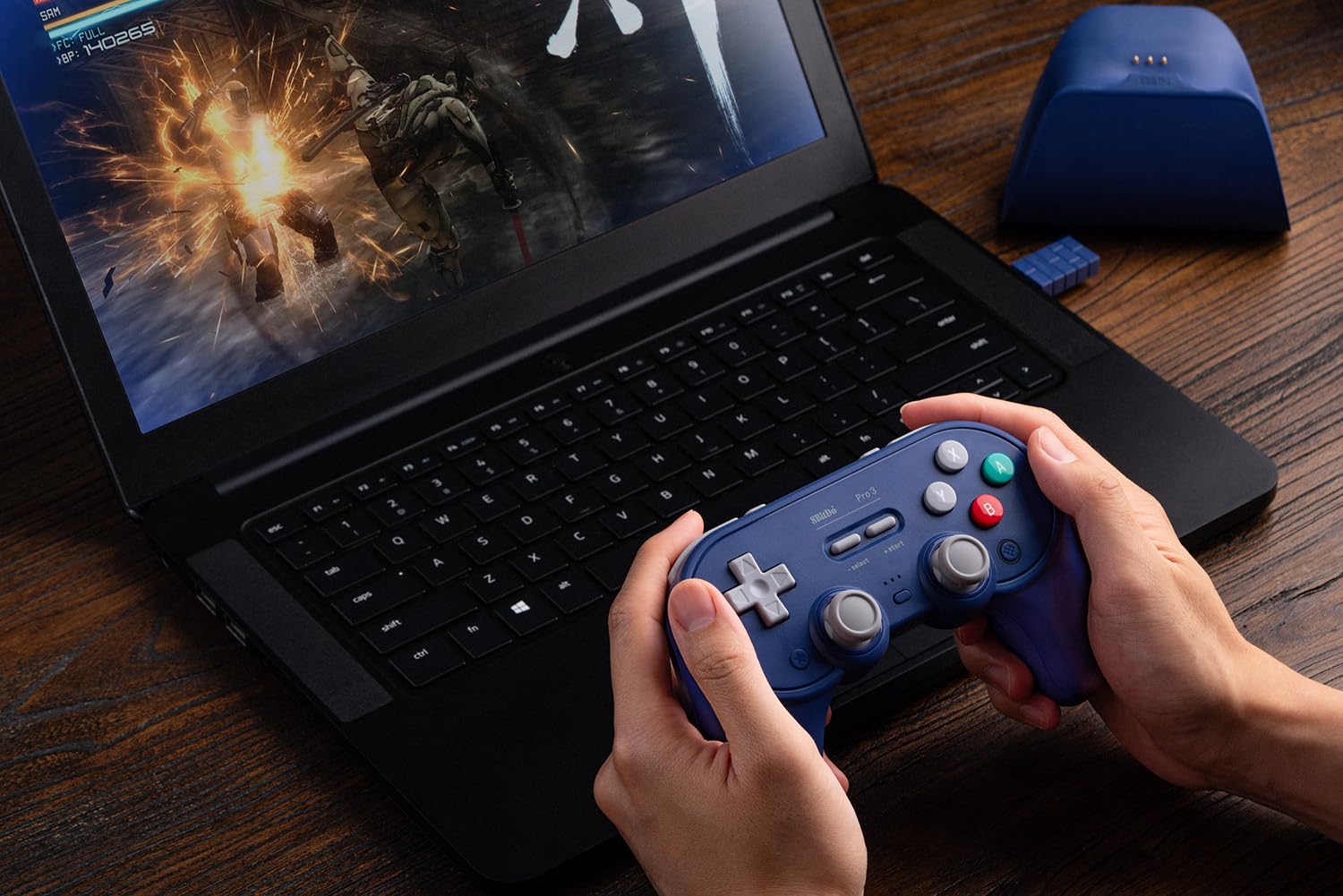 Nargos 8BitDo Pro 3 Bluetooth Gamepad, Compatible with Switch 1/2, PC, Apple, SteamOS, Android, TMR Joysticks, Hall Effect Triggers, Magnetic Buttons (Purple)