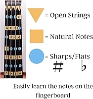 Vista 4 de Fantástica guía de dedos para violines adultos principiantes Instrumentos musicales de cuerda Calcomanías de diapasón y diapasón para aprender