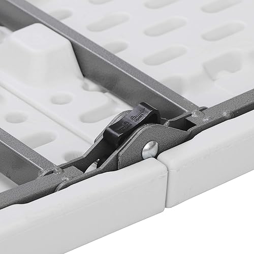 Miniatura 7 de ZENY Mesa plegable de 6 pies, mesa de picnic portátil, mesa de plástico para picnic en interiores y exteriores, fiesta, campamento, mesa plegable
