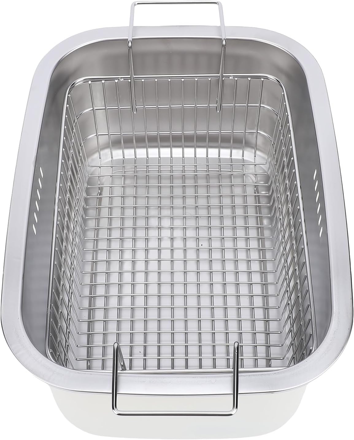 Stainless Steel Large Washing Up Bowl with Drain Basket for Kitchen Sink, Convenient Dish Tub for Camping or RVs, 7.5L Multi Purpose Basin for Vegetables, 304 Stainless Steel