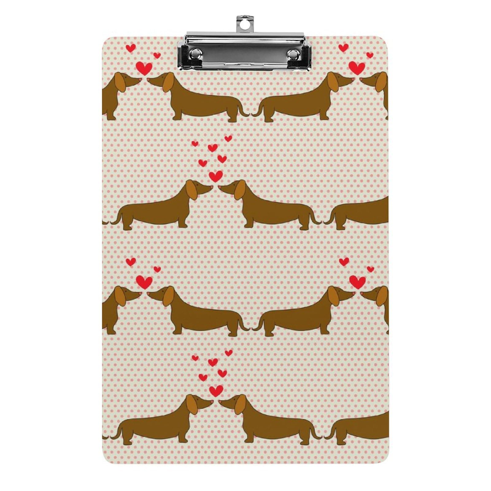 Porte document avec clip profil bas rigide format A4 Amour De Chien - 8