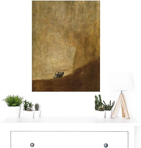 Miniatura 2 de Goya Dog Painting - Lienzo decorativo para pared, 18 x 24 pulgadas