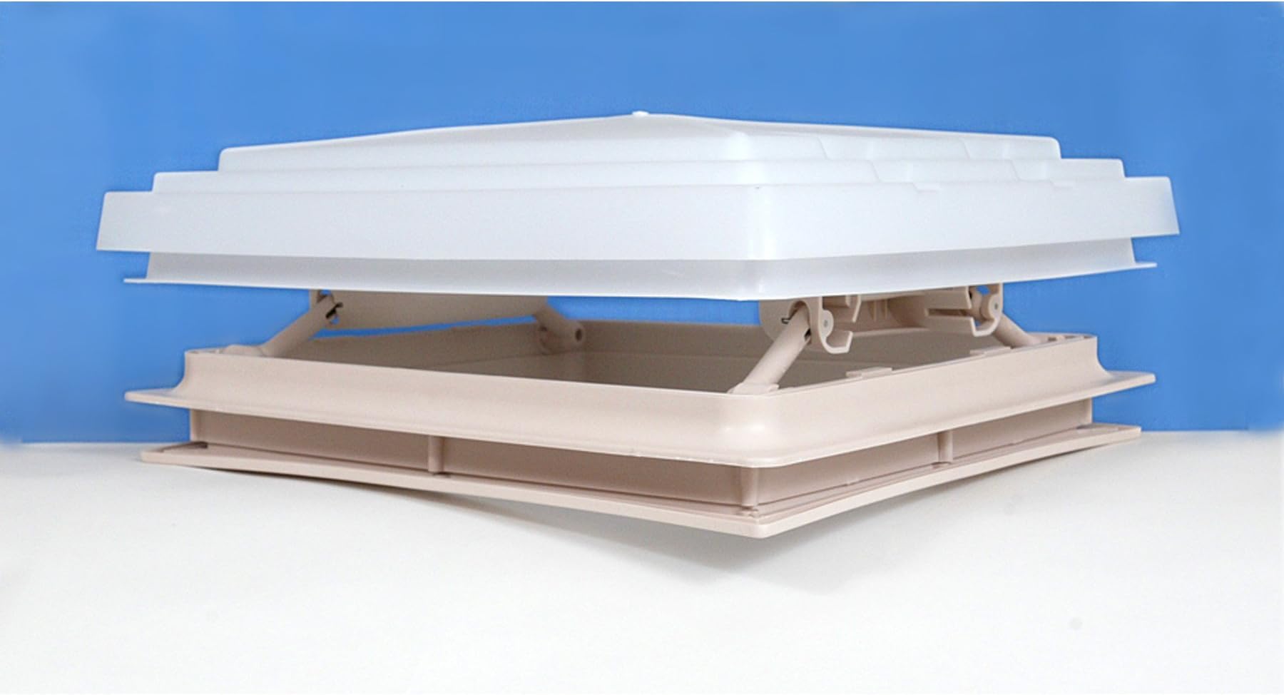 Roof Vent Sky Light Caravan Motorhome 400 x 400mm Flynet Beige MPK Rooflight