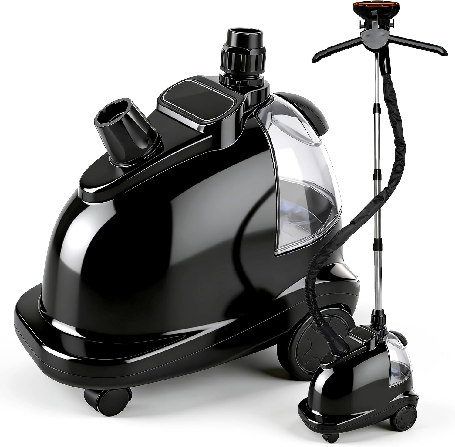 Professional Garment Steamer for Clothes, 2000W Powerful Steam Iron with 1.5L Water Tank, 40 Minutes Continuous Steam, Heavy Duty Clothes Steamer for Home, Commercial Use, Pearl Black